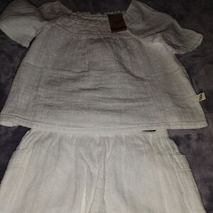 Girls 2 T Easy Peasy  shorts and top NWT